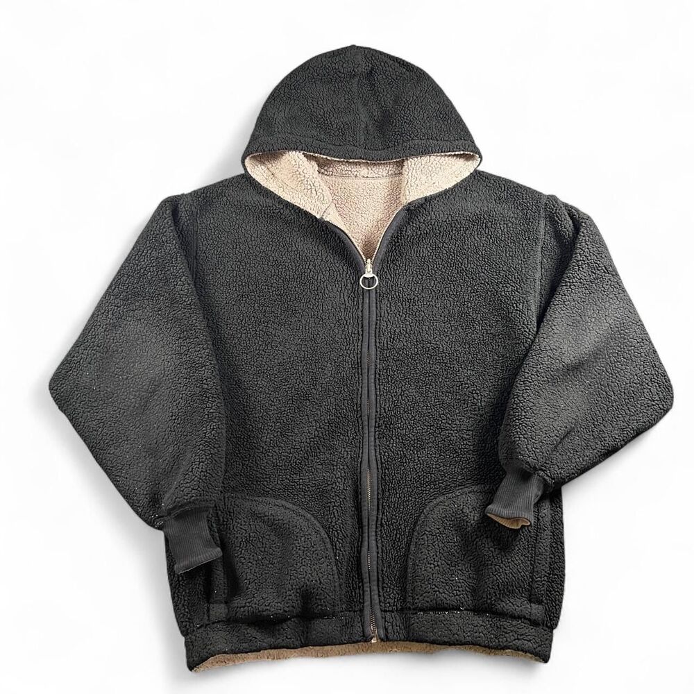 Hollister-co Women's Black and Grey Hoodie